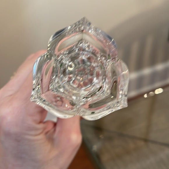 1983 Ebeling & Reuss Co, Full Lead Crystal Floral Candlesticks, Pair - Picture 5 of 16